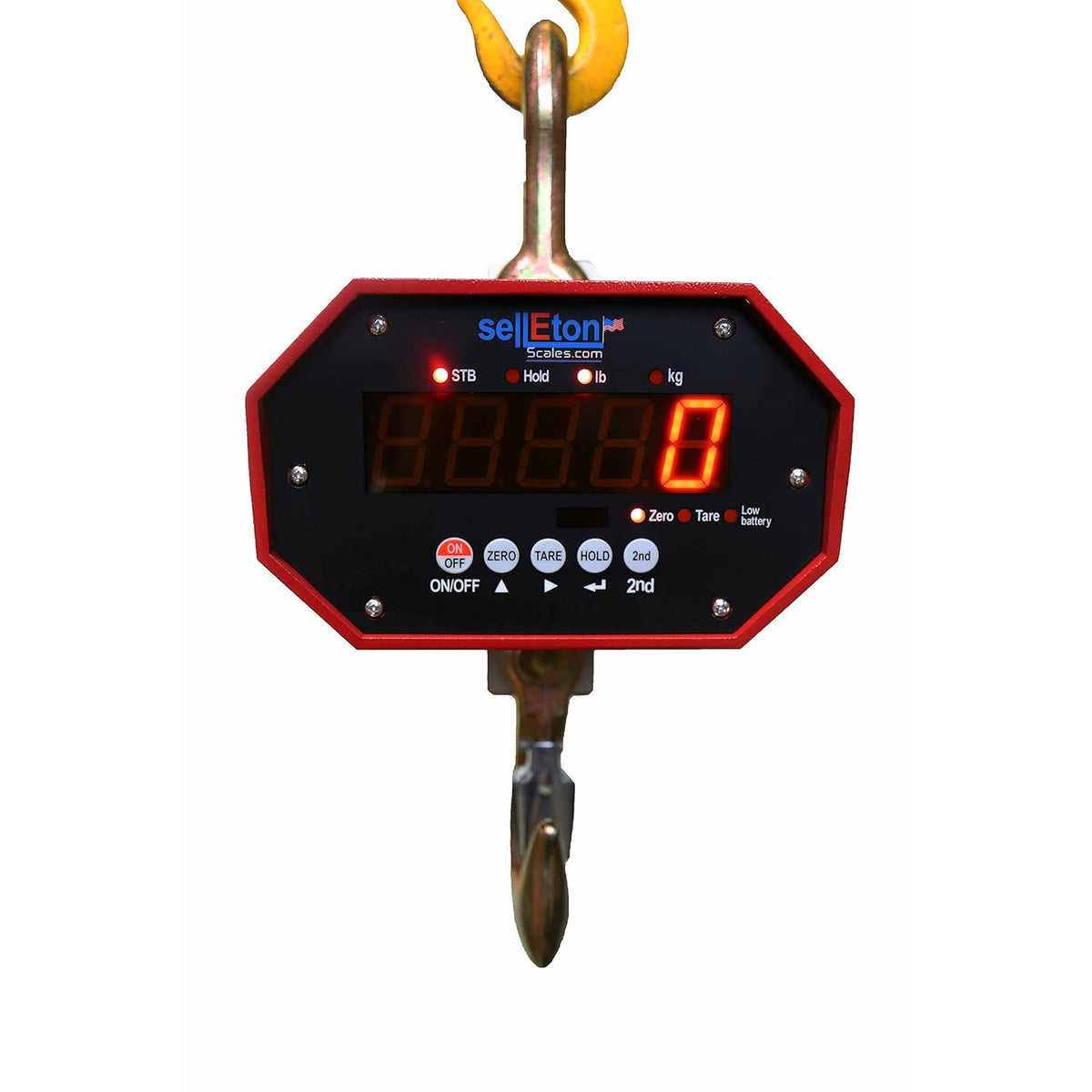 Heavy Duty Industrial Crane Scale, 6000 lbs x 1 lb B47853