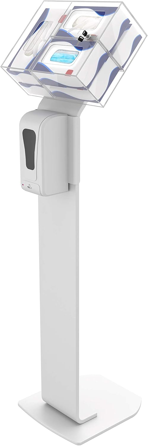 Heavy-Duty Acrylic Hand Sanitizing Station with Contactless Dispenser N943
