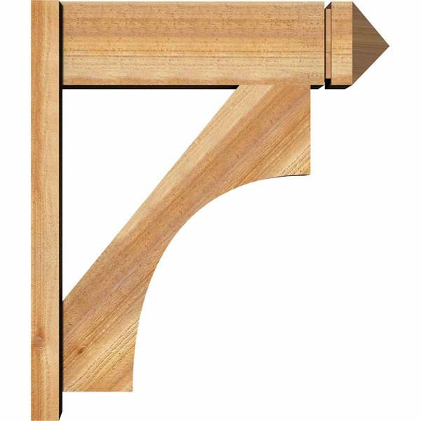 8x22W x 26x22D x 30x22H Western Red Cedar Arts and Crafts Outlooker Y7081