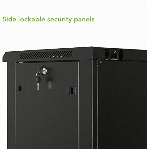 18U Wall Mount Audio Video Rack Cabinet with Glass Door Z959