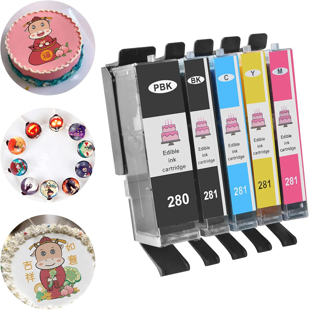 C A K E Printer Ink Cartridges, 5 Pack Y2731