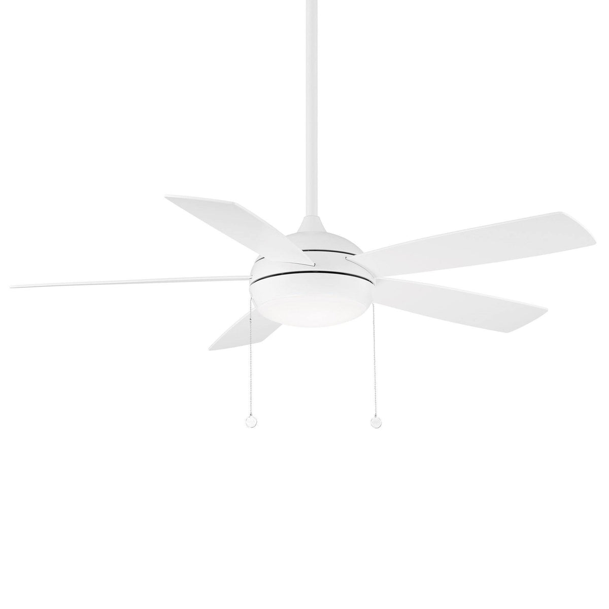Matte White Ceiling Fan with LED Lights H152