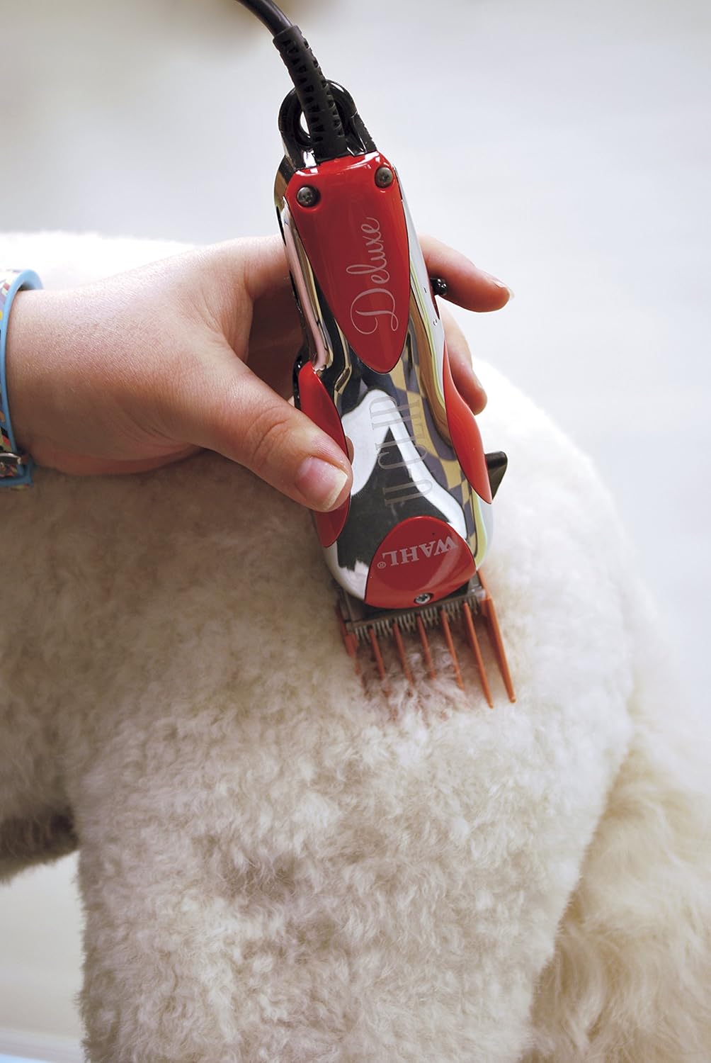 Red and Chrome Pet Clipper and Grooming Kit Z664