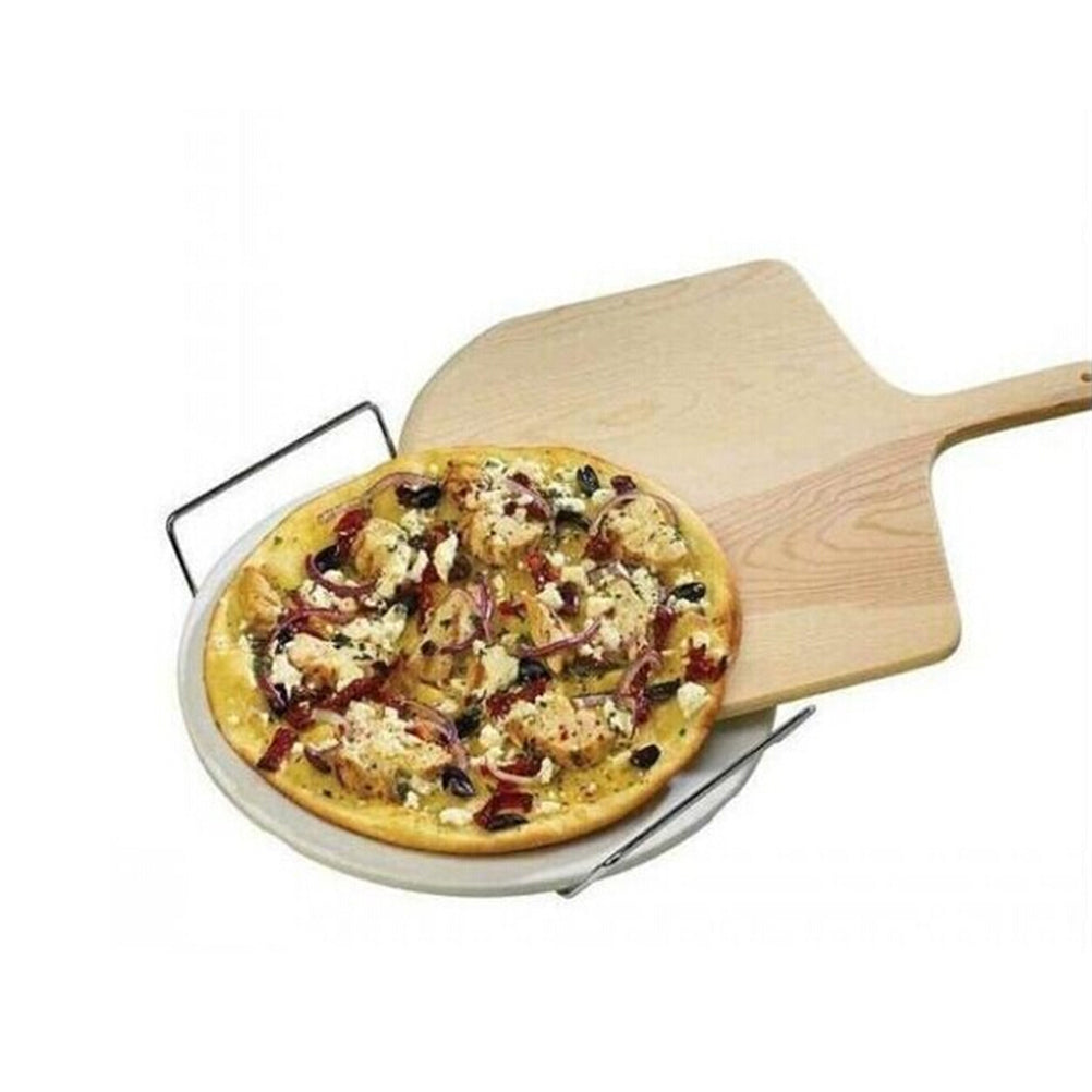 Natural Wooden Pizza Peel Charcuterie Board Q55478