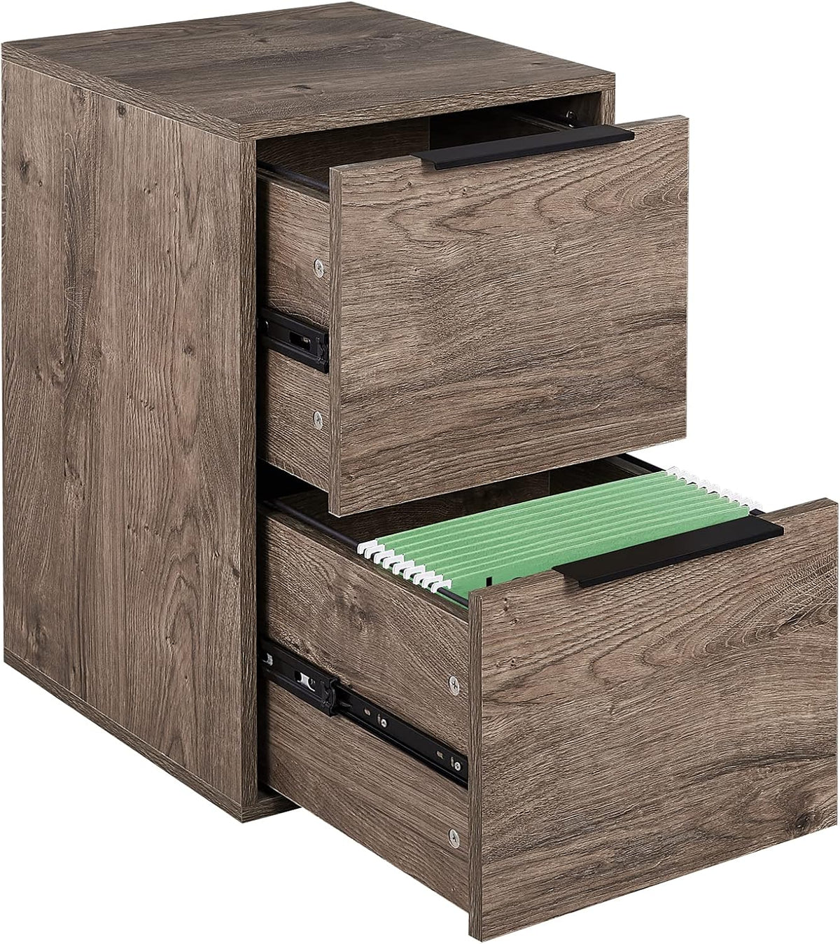 2 Drawer Wood File Cabinet with Hanging Bars F80898