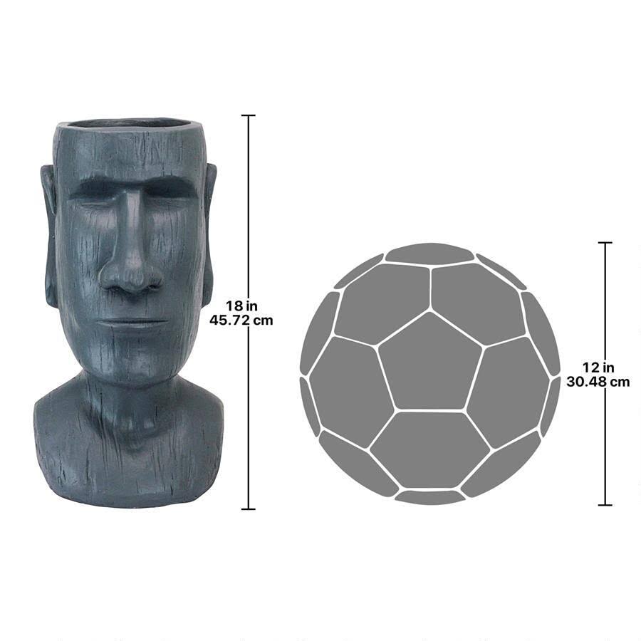 Moai Head Planter Statue M7344