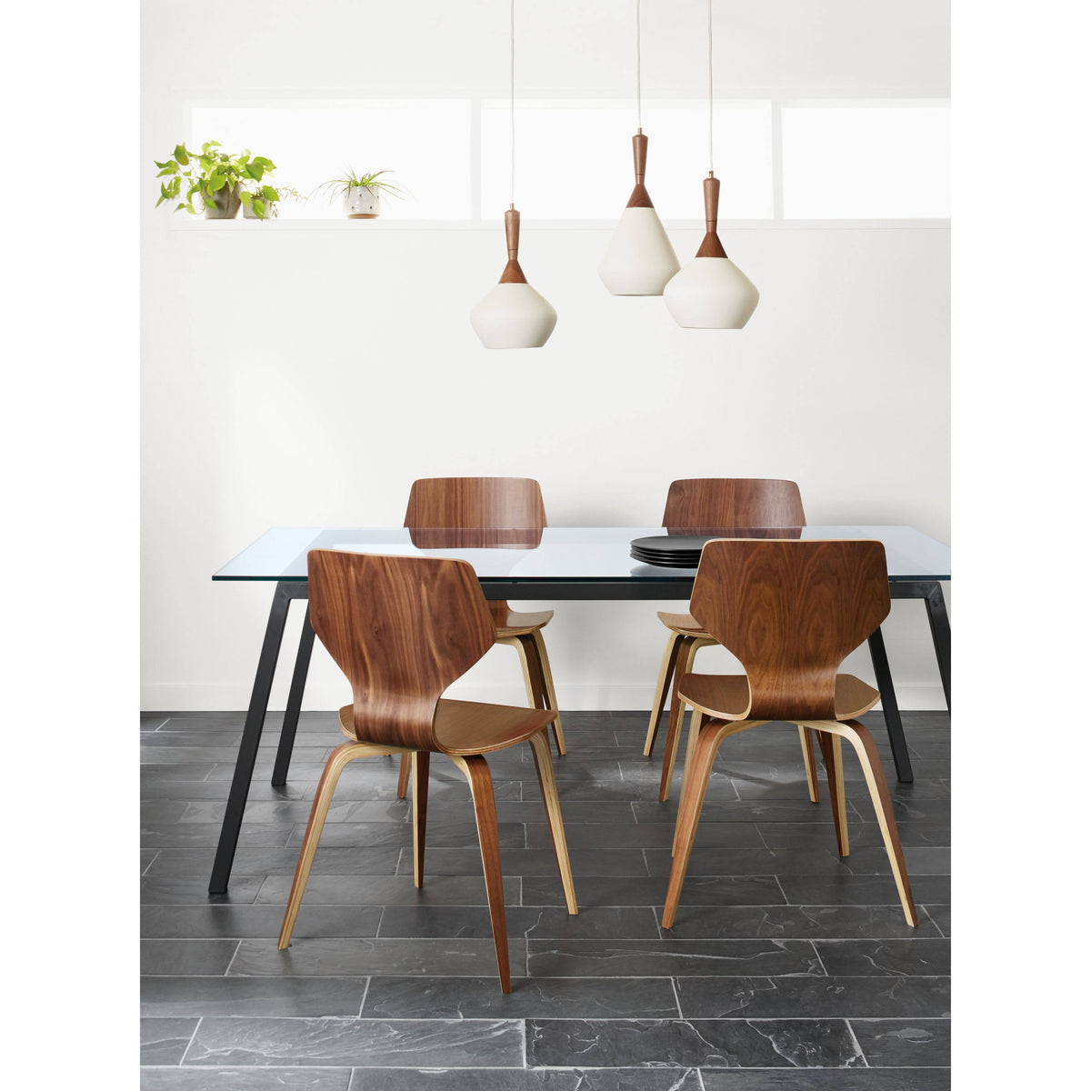 Indigo Pike Side Chair with Metal Base H5516