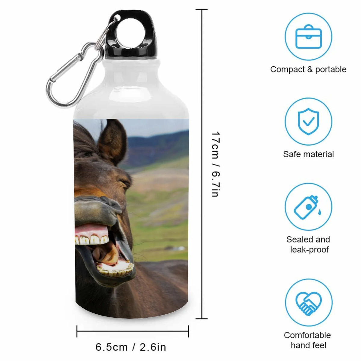 400ml Sport Aluminum Water Bottle with Twist Cap Y5356