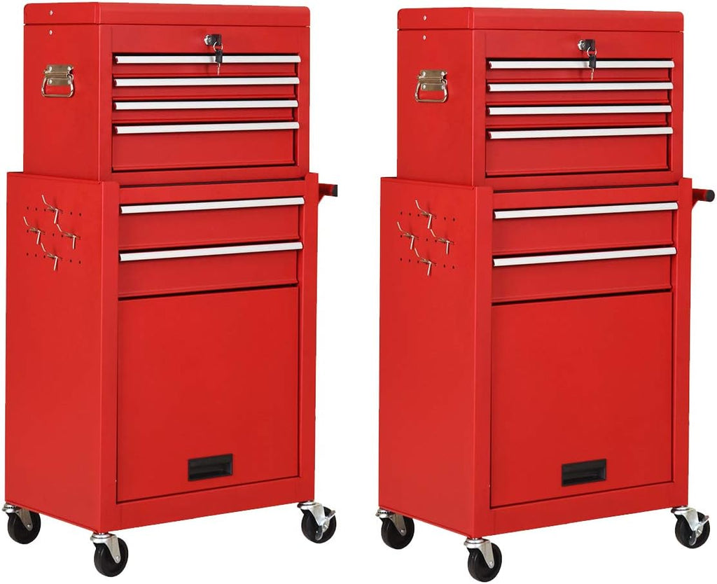 6-Drawer Rolling Tool Chest Set of 2 Q655038