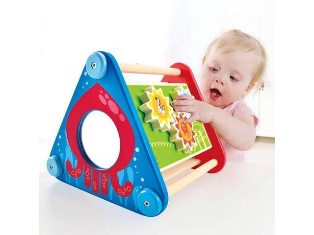 Wooden Baby Toddler Activity Building Box Toy (4 Pack) X572799