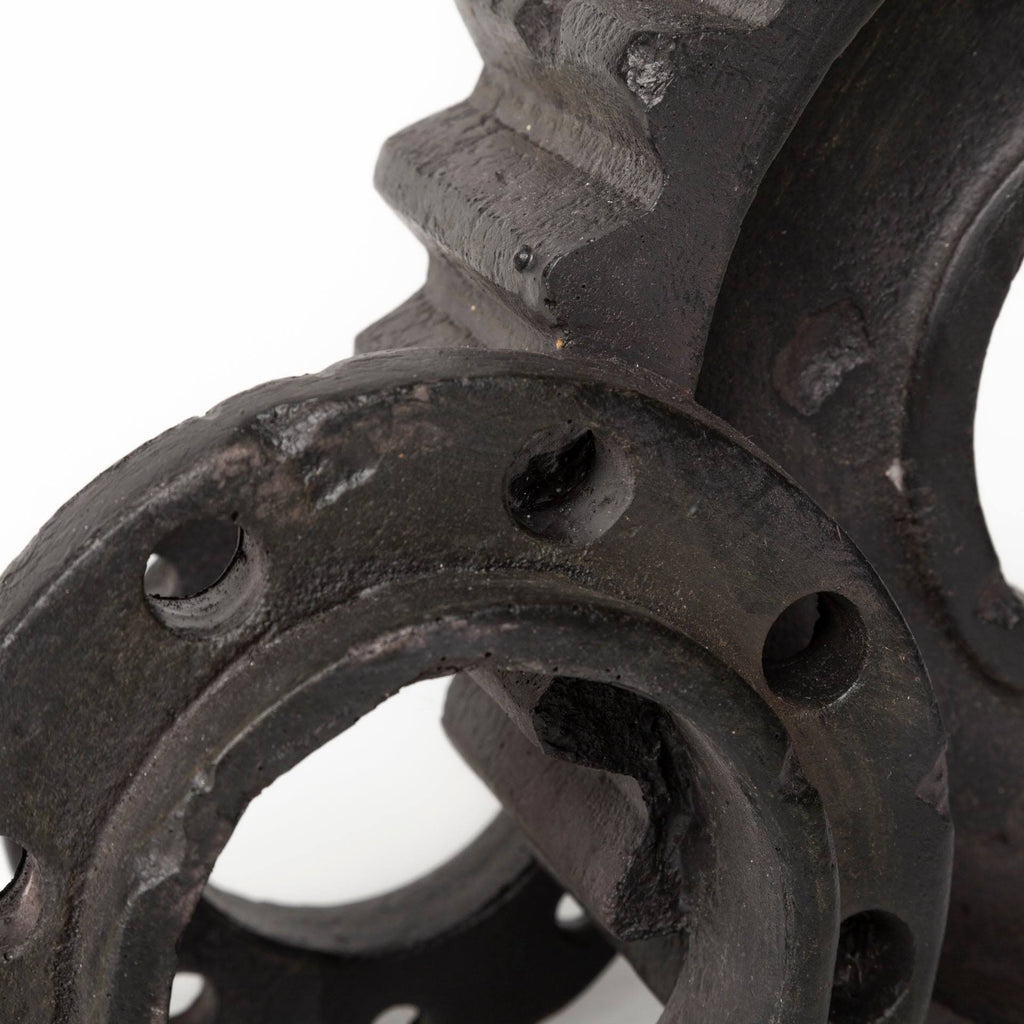 Black Matte Industrial Resin Bookend A571