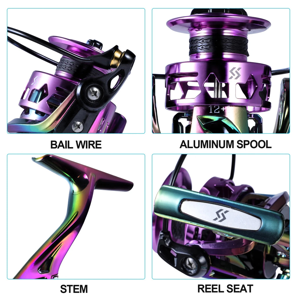 Multicolor Carbon Spinning Reel N9806
