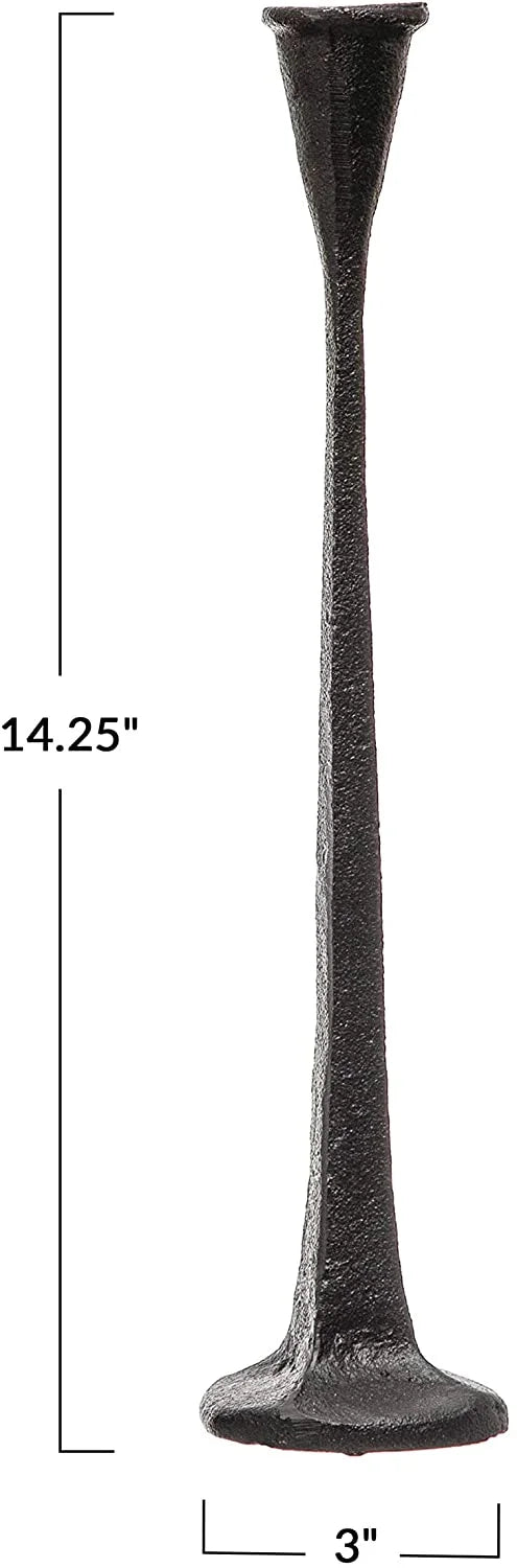 Black Cast Iron Taper Holder W6912