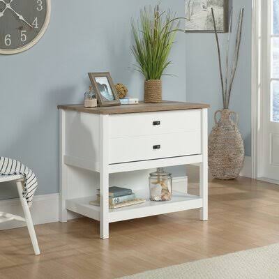 Soft White 1-Drawer Lateral Filing Cabinet O592