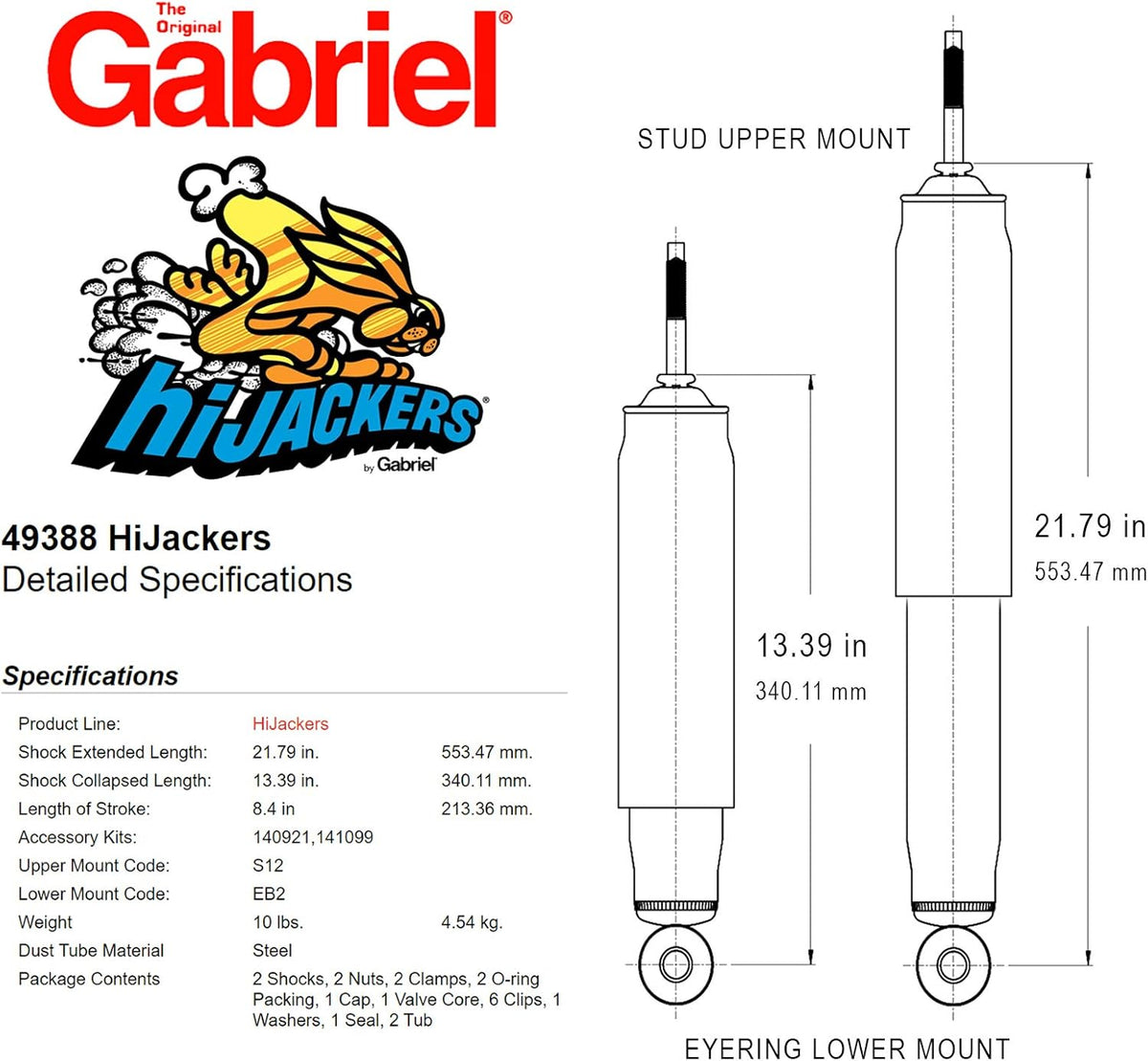 2 Pack Shock Absorber V571745