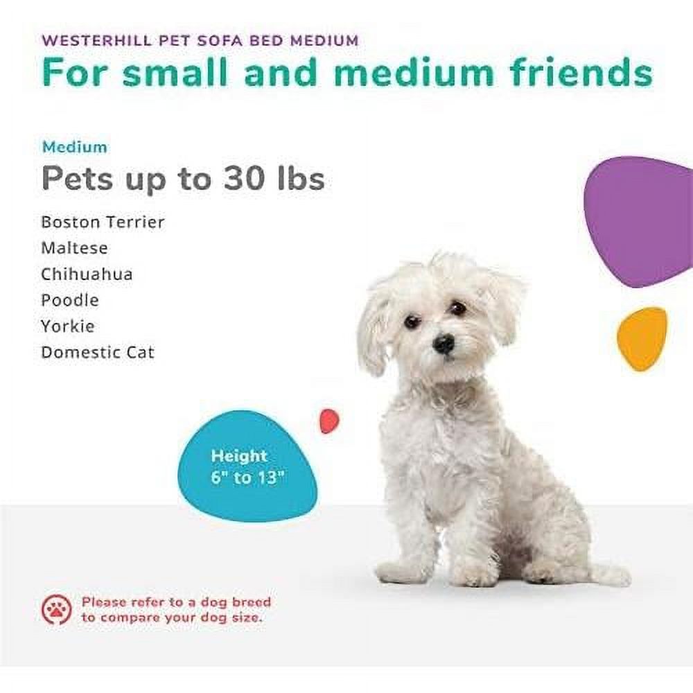 Charcoal Medium Pet Sofa Bed Q15513