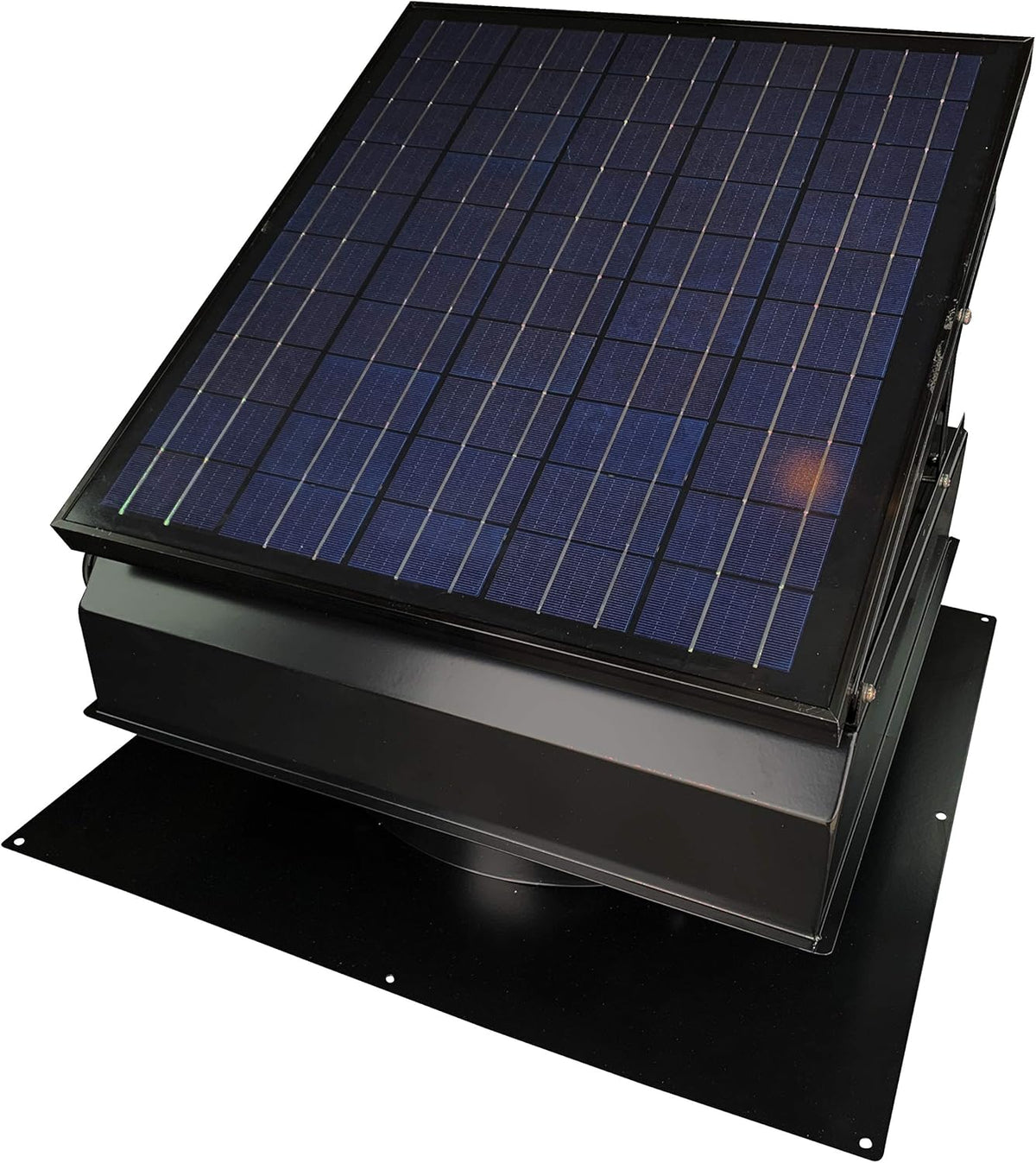 Solar Attic Fan with Thermostat/Humidistat/adapter, 22.5 x 22.5 x 11 IN. F296834
