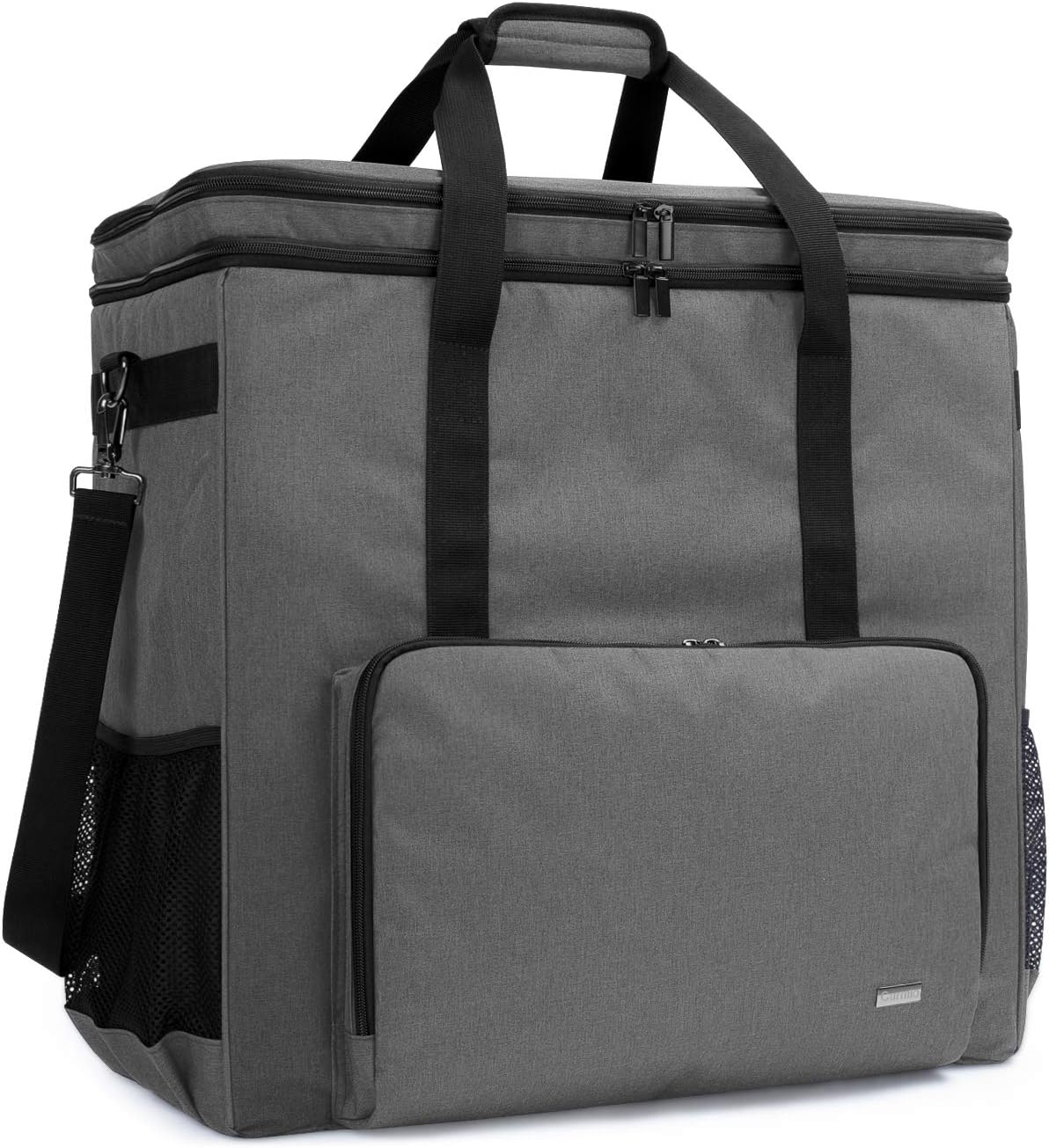 Grey Double-Layer Carrying Case for Computer Tower S65079
