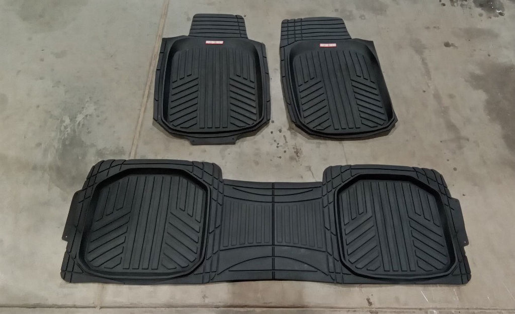 Pre-Owned 2018 Dodge Caravan 3 Front & Rear Rubber Floor Mat Set OEM P5592