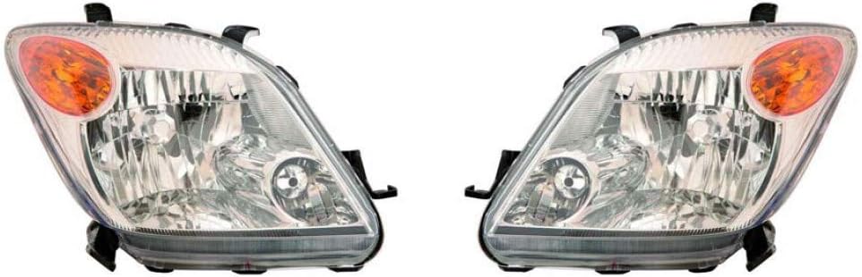 Headlight Assembly Pair with Bulbs Y949