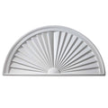 Half Round Sunburst Window Pediment M1623