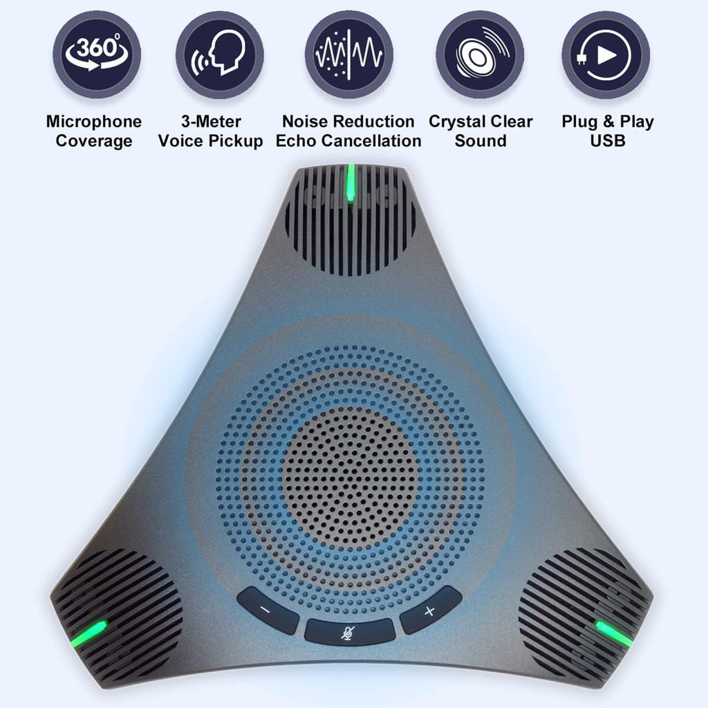 USB Speakerphone with DSP Noise Reduction and Echo Cancellation O5786