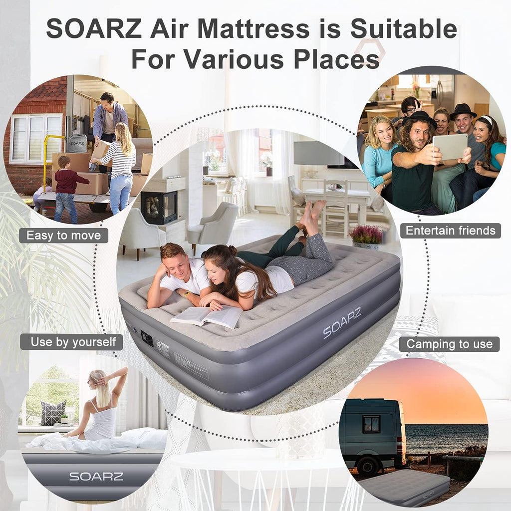 Queen Air Mattress with Built-in Pump Y17838