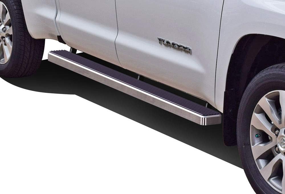 Black Powder Coated 6 inches Running Boards Side Steps Step Rails J62884