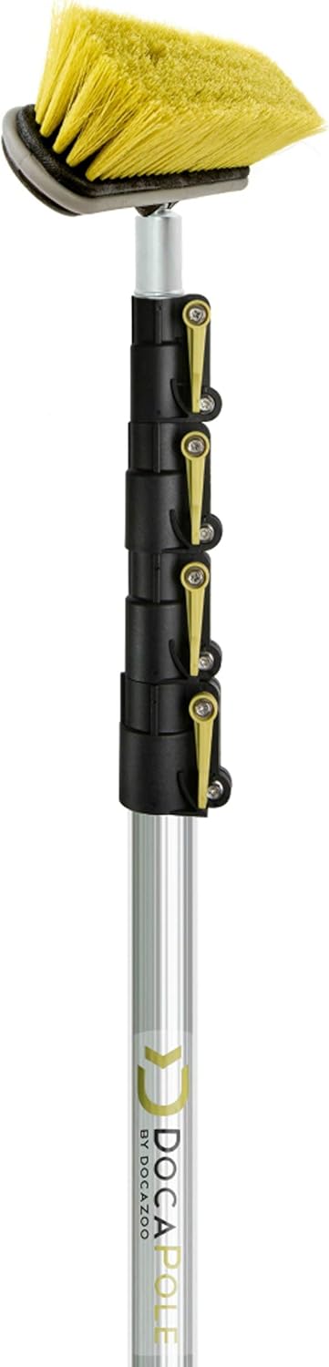Deck Brush with 6-24 Foot Extension Pole, Pack of 2 H436329