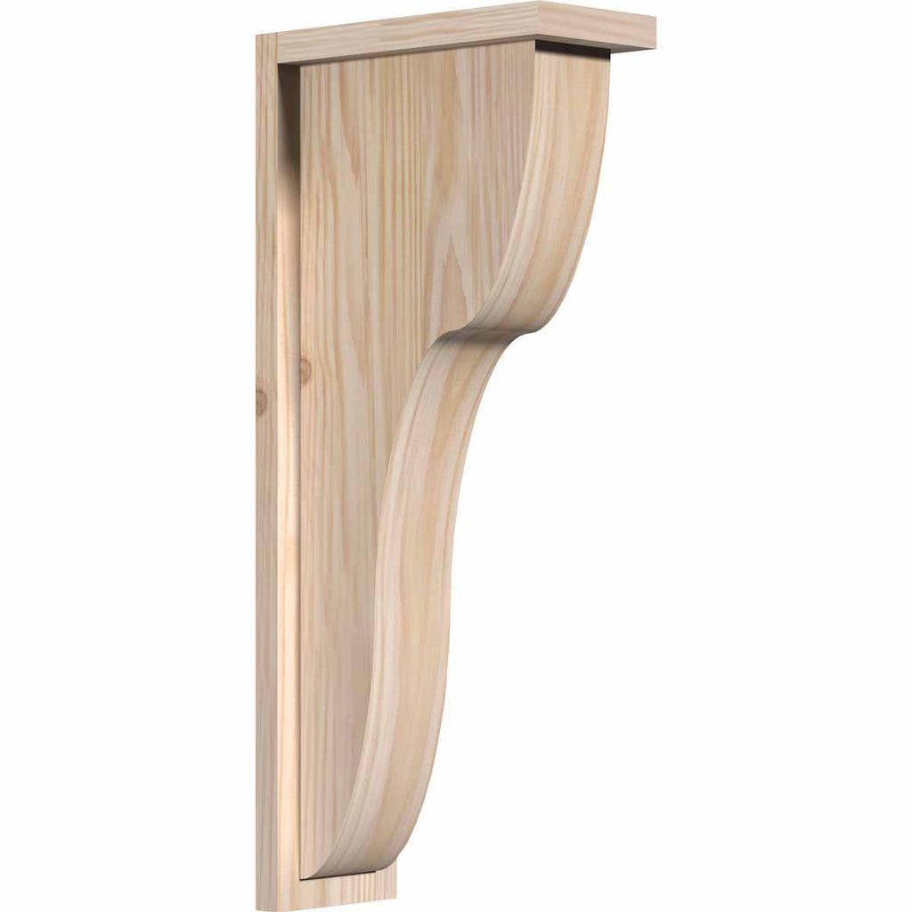 Carmel Smooth Corbel with Backplate, Douglas Fir O46225
