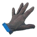 Stainless Steel Mesh Glove with Blue Silicone Strap, Large A3732