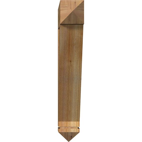 Traditional Arts & Crafts Rough Sawn Western Red Cedar Bracket W17359