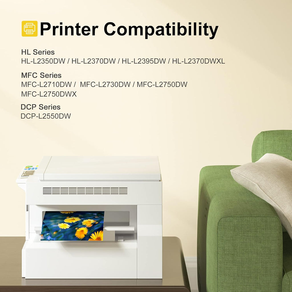 4 Black Compatible Toner Cartridge for Brother Printer Q5828