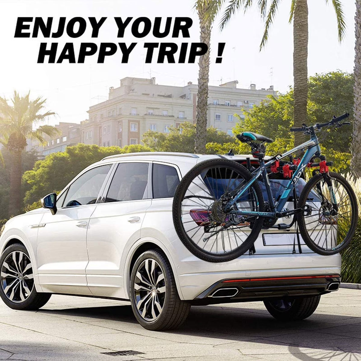 3-Bike Trunk-Mount Bicycle Rack for Car SUV G573