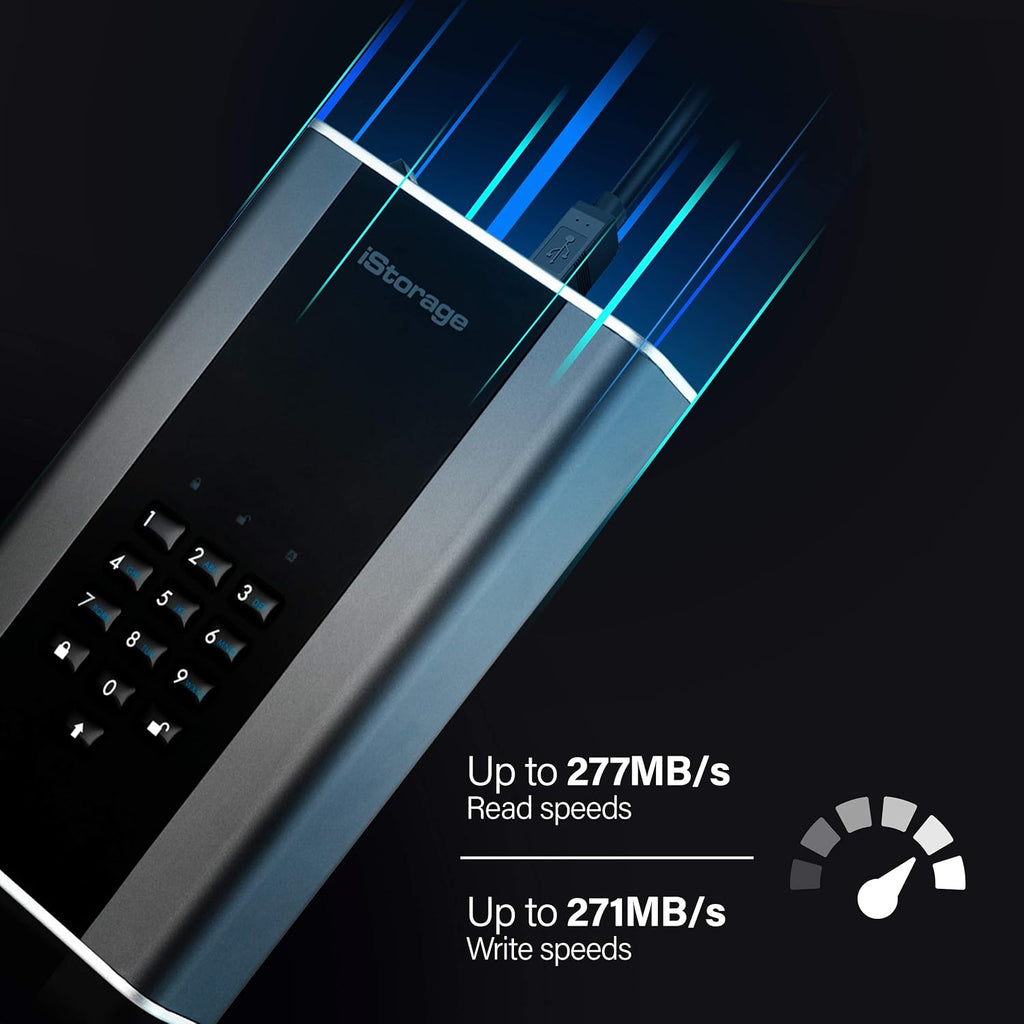 12TB USB 3.1 Secure Encrypted Desktop Hard Drive P524274
