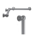Brass Inside Corner Grab Bar 1-1/4 inch Diameter Satin Nickel S790
