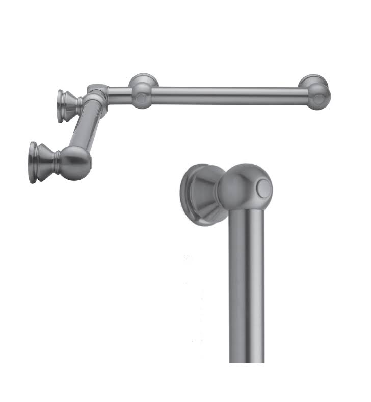 Brass Inside Corner Grab Bar 1-1/4 inch Diameter Satin Nickel S790