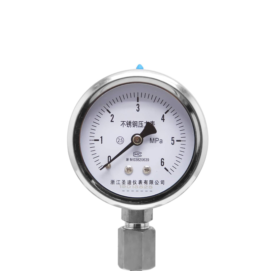 300ml Hydrothermal Synthesis Autoclave Reactor with polytetrafluoroethylene Lining Pressure Gauge B6733
