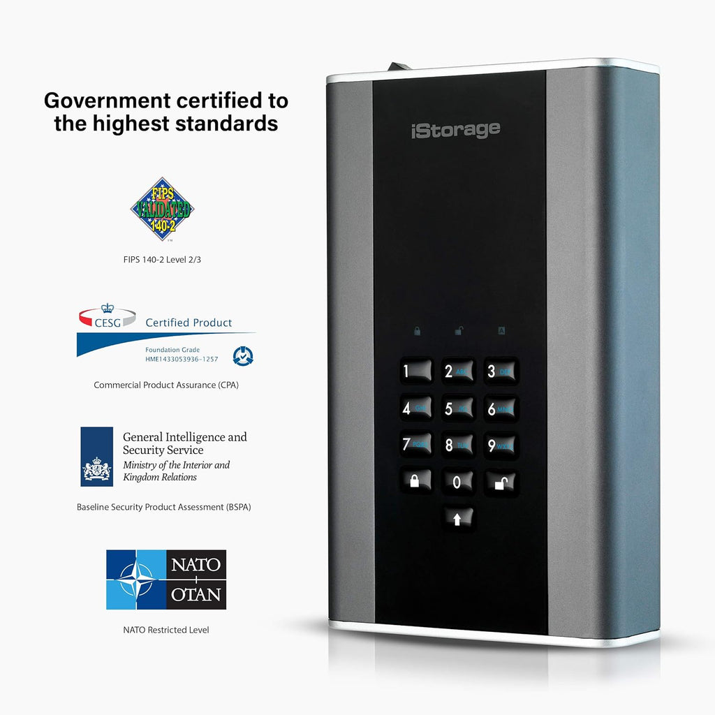 12TB USB 3.1 Secure Encrypted Desktop Hard Drive P524274