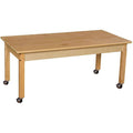 Rectangle Hardwood Table with Legs V90861