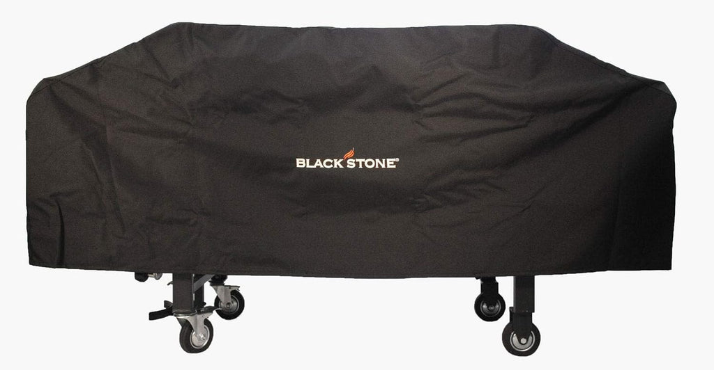Blackstone 600D Polyester Heavy Duty Flat Top Gas Grill Cover, Black & 8 Pieces Flat Top Grill Accessories Cleaner Tool Set, Black Pack of 2 W329