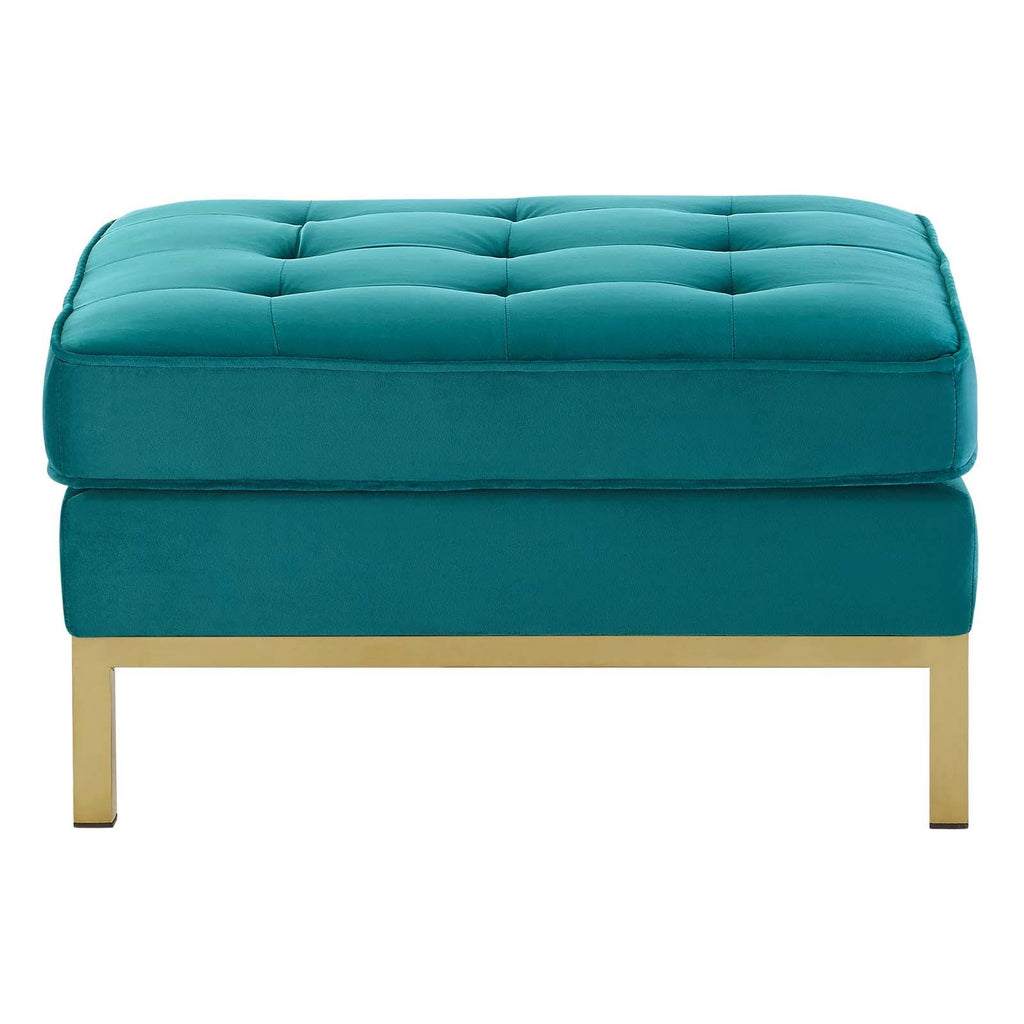 Velvet Ottoman J902