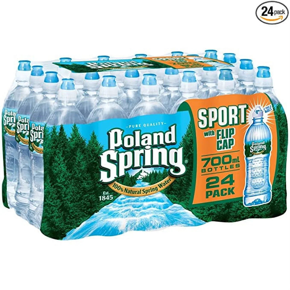 23.7 Oz Sport Water with Flip Cap (Pack of 24) S838