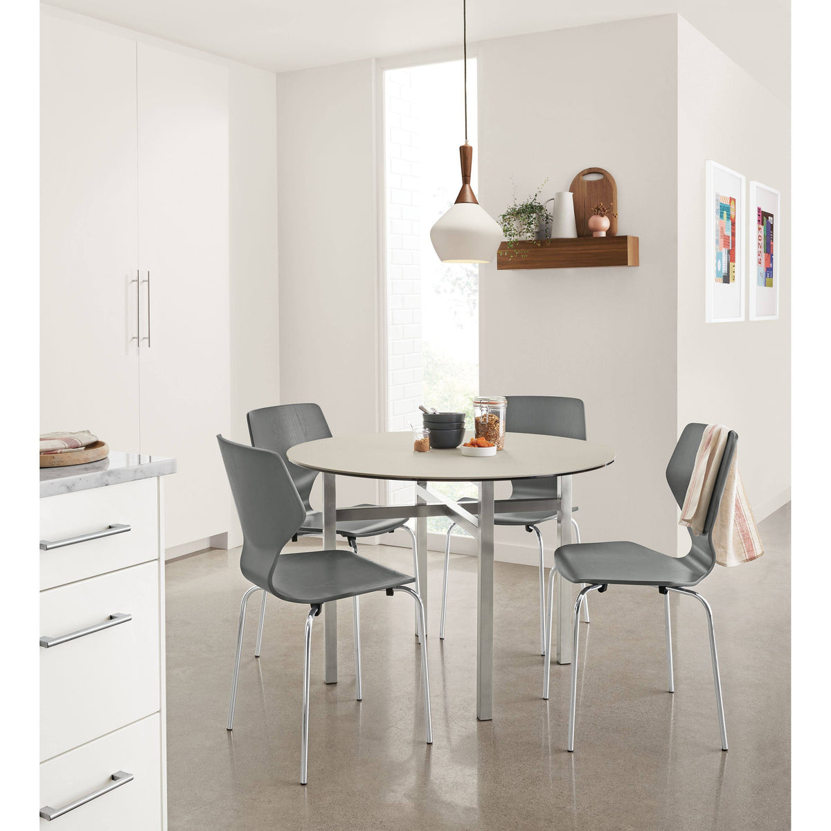 Indigo Pike Side Chair with Metal Base H5516
