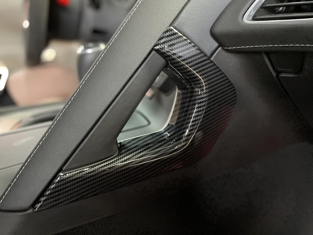Carbon Fiber Central Control Armrest Cover Trim for 2014-2019 Chevrolet Corvette C7 O895456