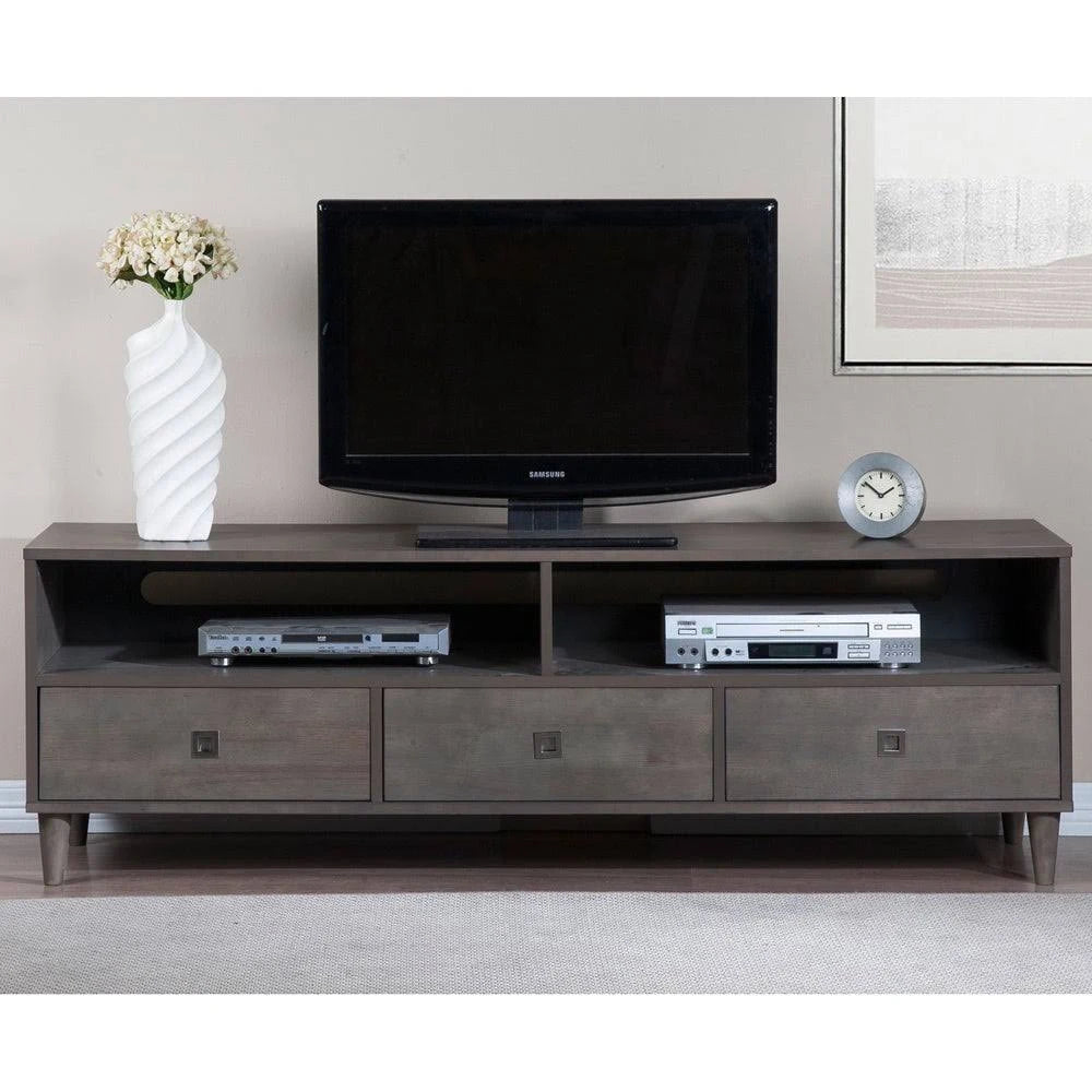 Gray Rubberwood Entertainment Center Y47745