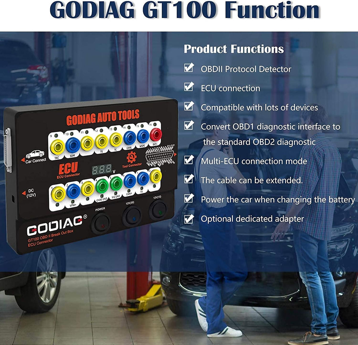 OBD2 Breakout Box ECU Connector G926