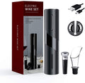 Rechargeable Electric Wine Opener Set with Foil Cutter, Vacuum Stopper and Wine Aerator Pourer U464