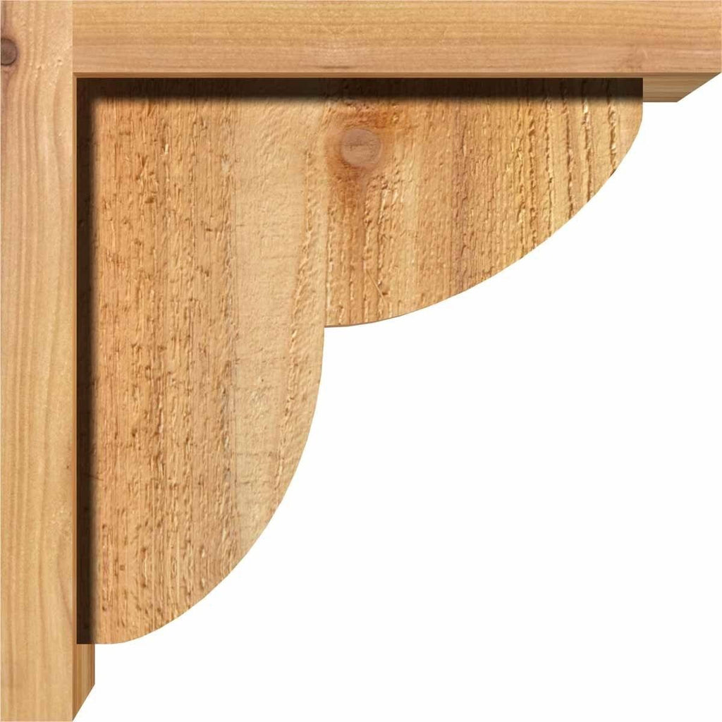 Rough Sawn Corbel with Backplate, Western Red Cedar J5246
