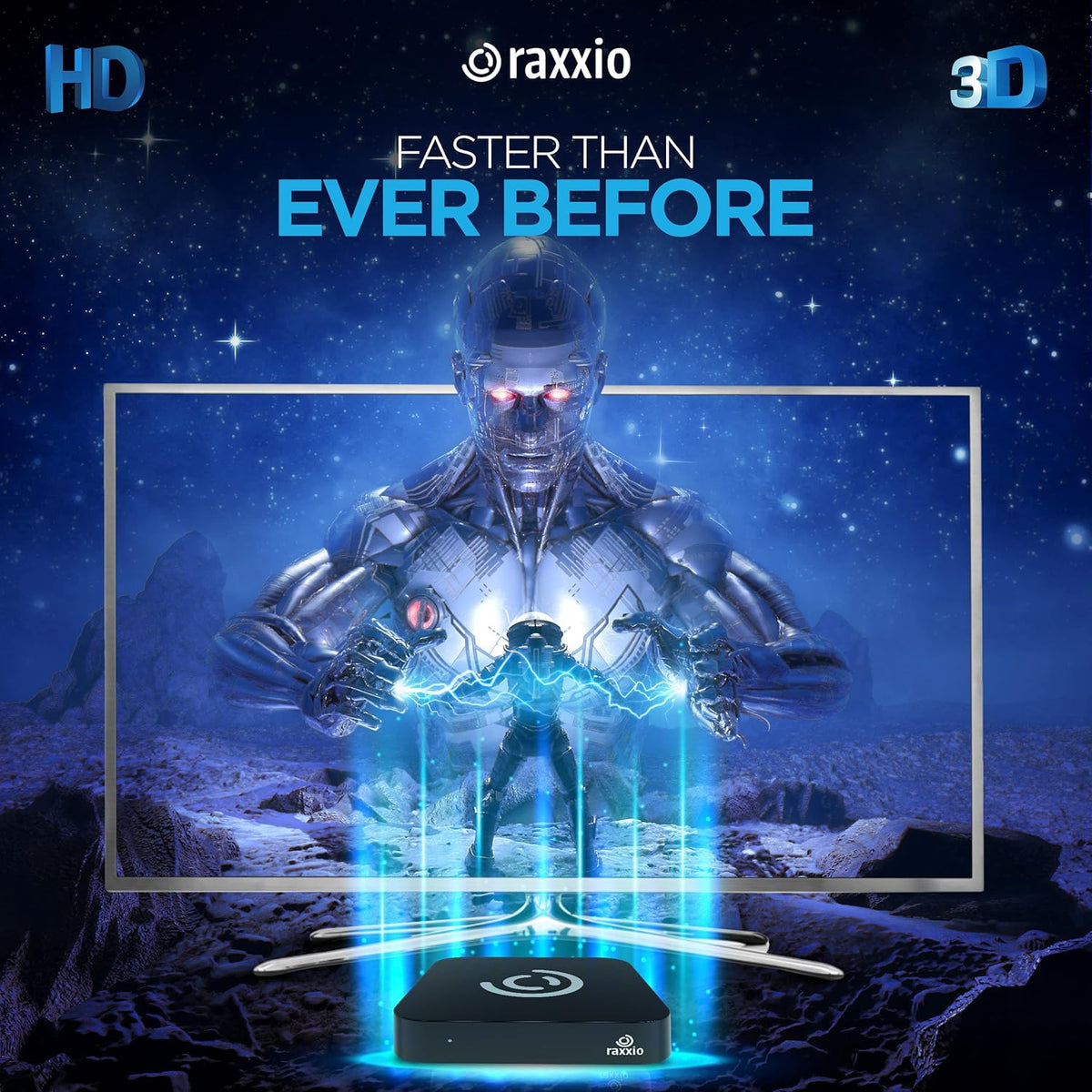 Android TV Box with 4K, 4GB RAM, 64 GB ROM, WiFi, USB 3.0, Bluetooth, HDMI Cable and Remote Control S9564